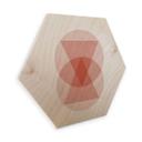 Hexagon Hout Nouveauprints - Circles and Triangles