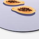Tableau sur alu-Dibond rond 1X Studio - Papaye
