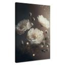 Lienzo Flores blancas con polvo de oro - Treechild