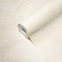 Papel pintado tejido-no tejido con motivo de olas blanco, crema - papel pintado de diseño moderno para el salón