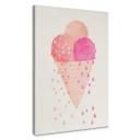 Lienzo Treechild - Tres bolas de helado en verano
