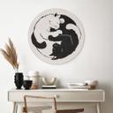Dibond vægdekoration Katte Ying & Yang - Tunaboylu – print på aluminium (Alu-Dibond)