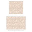 Fotomural con motivos florales - Flores vintage con aspecto de lino - Bloomery Decor