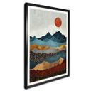 Póster SpaceFrog Designs - Sol de color ámbar