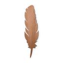 Decoración en madera caoba - Pluma