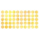 Muursticker set stippen - Geel (50 stickers)