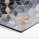 Hexagon Dibond Fredriksson - Blue Geometry