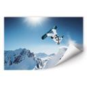 Poster autocollant - W - Snowboarder
