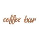 Decoración en madera - Letras 3D para la cocina - Cafetería - Madera de caoba