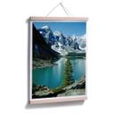 Póster de un idílico lago de montaña