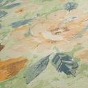 Papel pintado floral vintage verde amarillo - papel pintado retro floral pastel - papel pintado no tejido