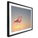 Póster Cseresnjes - Flamencos a la luz del atardecer