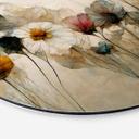Vægcirkel Treechild - Bouquet of Dried Flowers – print på aluminium (Alu-Dibond)