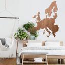 Wood art chapa de caoba - Mapa Europa