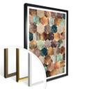 Frederiksson Plakat - Gold & Copper Hexagons