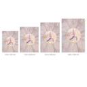 Yoga solhilsen pink | rosa guld fototapet - Manovski