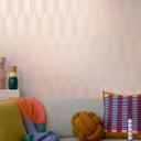 COSMOPOLITAN 3D tapet geometrisk pink moderne Ikke-vævet tapet med metallisk effekt