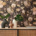 A.S. Création non-woven tapet BOS - blomstret tapet gul, orange, brun, grøn