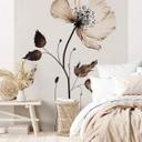Fototapet Dried Flowers in Cream - Treechild