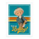 Plakat Sandman med skateboard