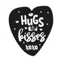 Muursticker Hugs and Kisses