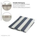 Homing Vorhang mit verdeckten Schlaufen Abel blau -  2.45 x 1.4 m