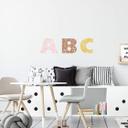 Wallsticker - Navn, alfabet mønsterblomster