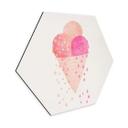Hexagon Dibond Treechild - Ice Cream in Summer