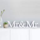 Letras decorativas 3D Mr & Mr serif