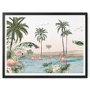 Póster Kikki Belle - Flamingo Oasis