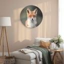 Alu-Dibond van Duijn - Yeux de renard - Rond