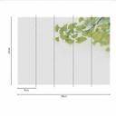 Ginkgo1 tapet i betonlook i grågrøn - non-woven tapet Designwalls 2 - 2,55 x 3,5 m