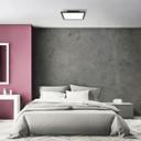 Aufbaupaneel Constantin, schwarz, 29,5 x 29,5 cm, Metall Led panel