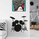 Muursticker Drumstel