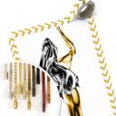 Plakat - Marini - Gold and Silver