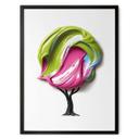 Póster árbol con colorida corona 3D - Mielu
