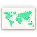 Tableau Forex - Aquarelle carte du monde