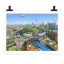 Póster aerroscape - Berlín Solarpunk
