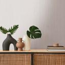 Papel pintado tejido-no tejido efecto metalizado gris plateado para salón, dormitorio