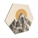 Hexagon Dibond Bodart - Sun and Mountain