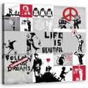 Canvasbillede, Banksy komposition graffiti