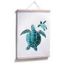 Póster Goed Blauw - Familia de tortugas