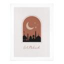 Póster Eid Mubarak de noche
