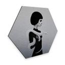 Hexagon Alu-Dibond Zilvereffect - Ireland - Only Skin