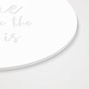 Akrylglasbillede, vinduesbillede til at hænge op Home is where the heart is - Round