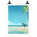 Póster Playa de los Elefantes en la India - Ríos
