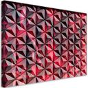 Canvasbillede, rød geometri