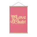 Póster de tela Self Love Club Pink - Impresiones de Ayleen