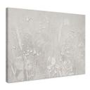 Canvas schilderij met bloemenreliëf - Planten in wit in modern design - Ms Tiff