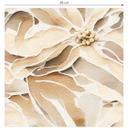 Tapet med mønster Store, beigefarvede blomster | Blomsterdesign - Treechild
